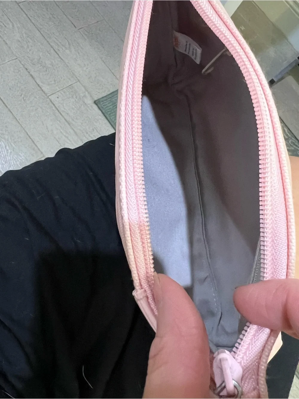 Poppin Medium Blush Pink Zip Cosmetic Pouch Like New!